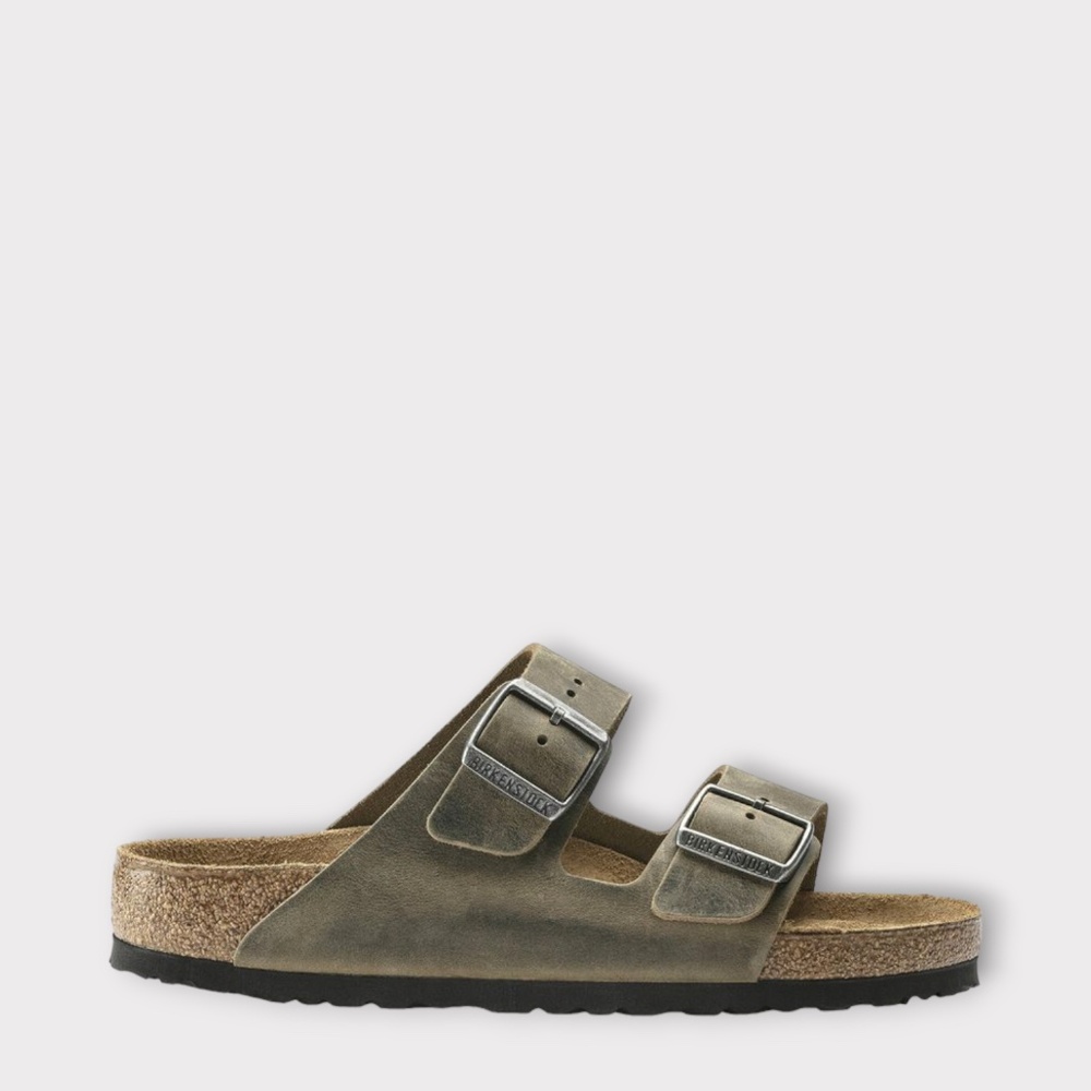 Birkenstock Arizona BS Soft Footbed in Faded Khaki 1019313